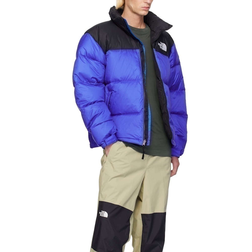 The North Face Vibrant Blue and Black Puffer Jacket